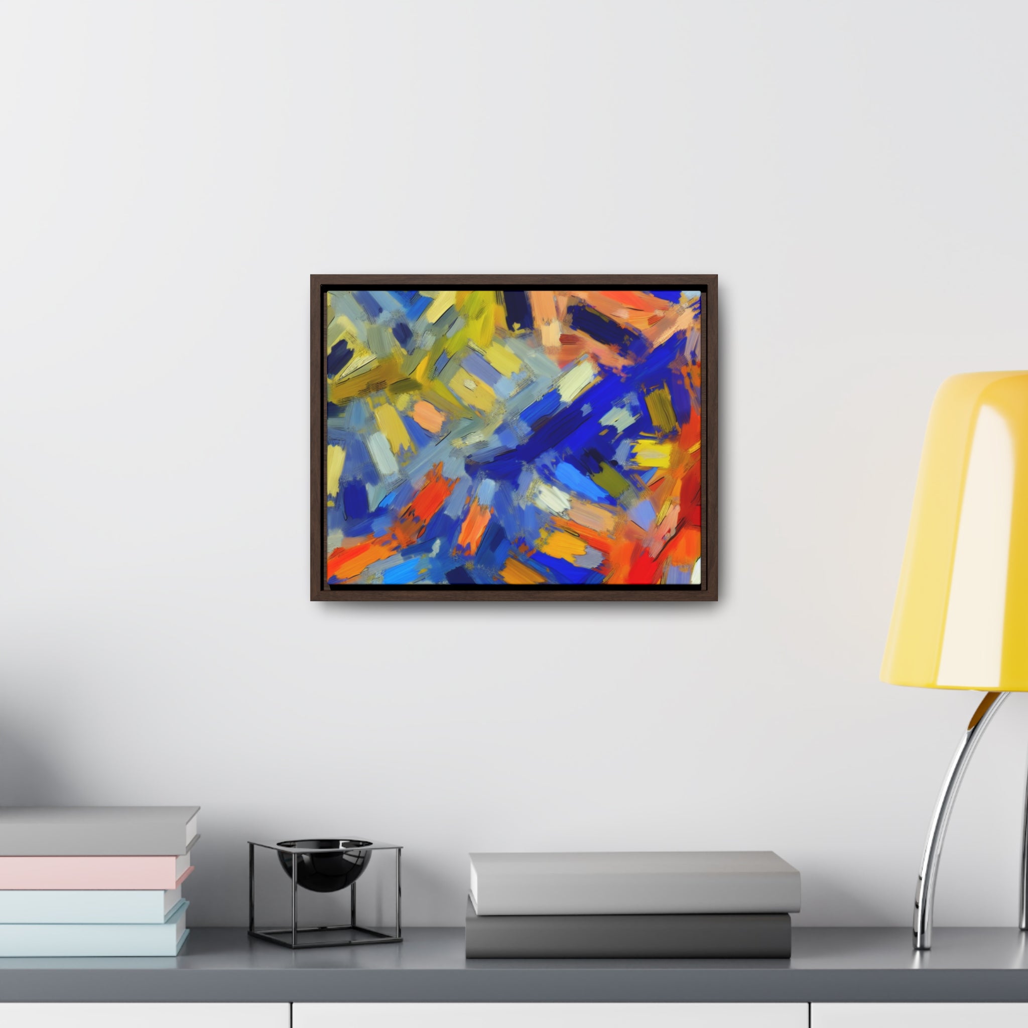 Chromatic Dance of Emotion | Framed Canvas