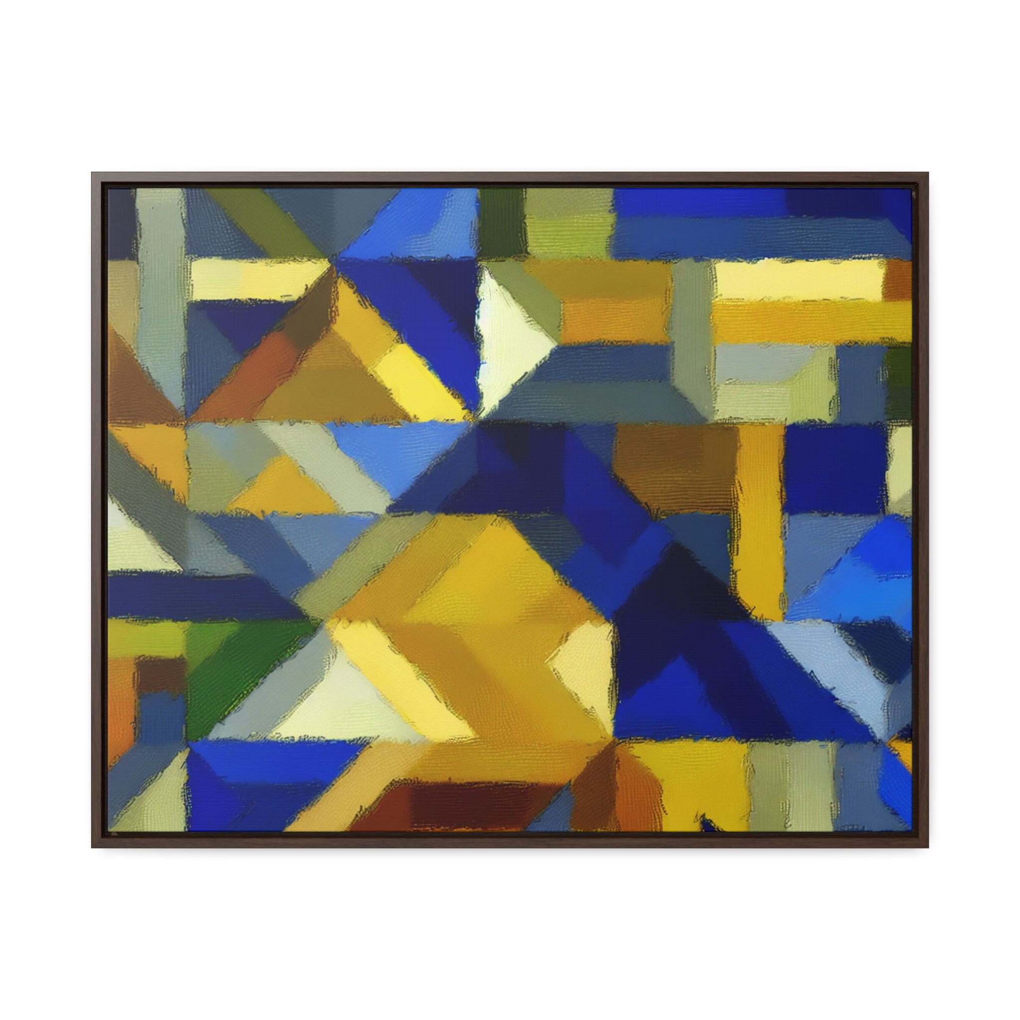 Fractured Vibrance and Motion | Framed Canvas