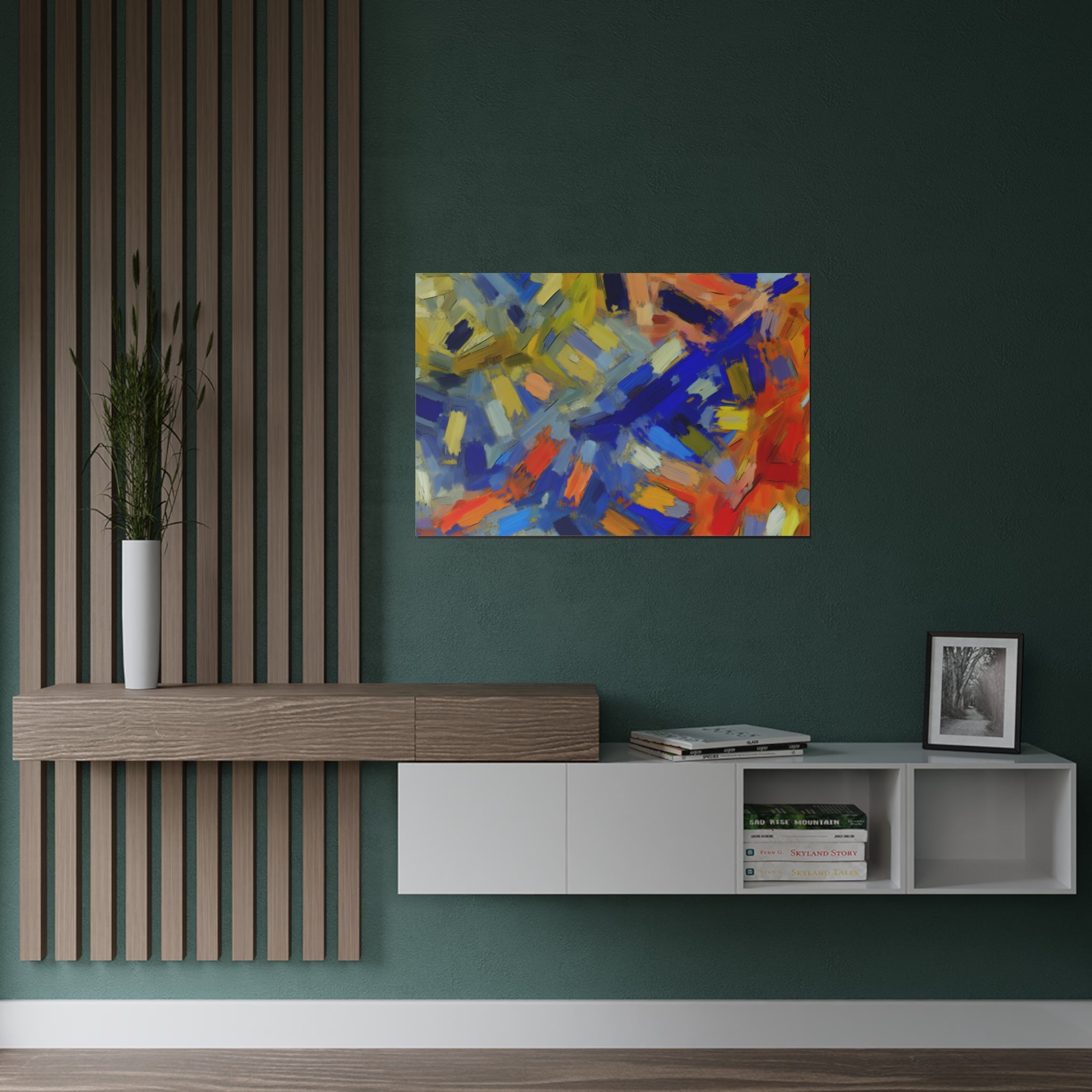 Chromatic Dance of Emotion | Satin Print