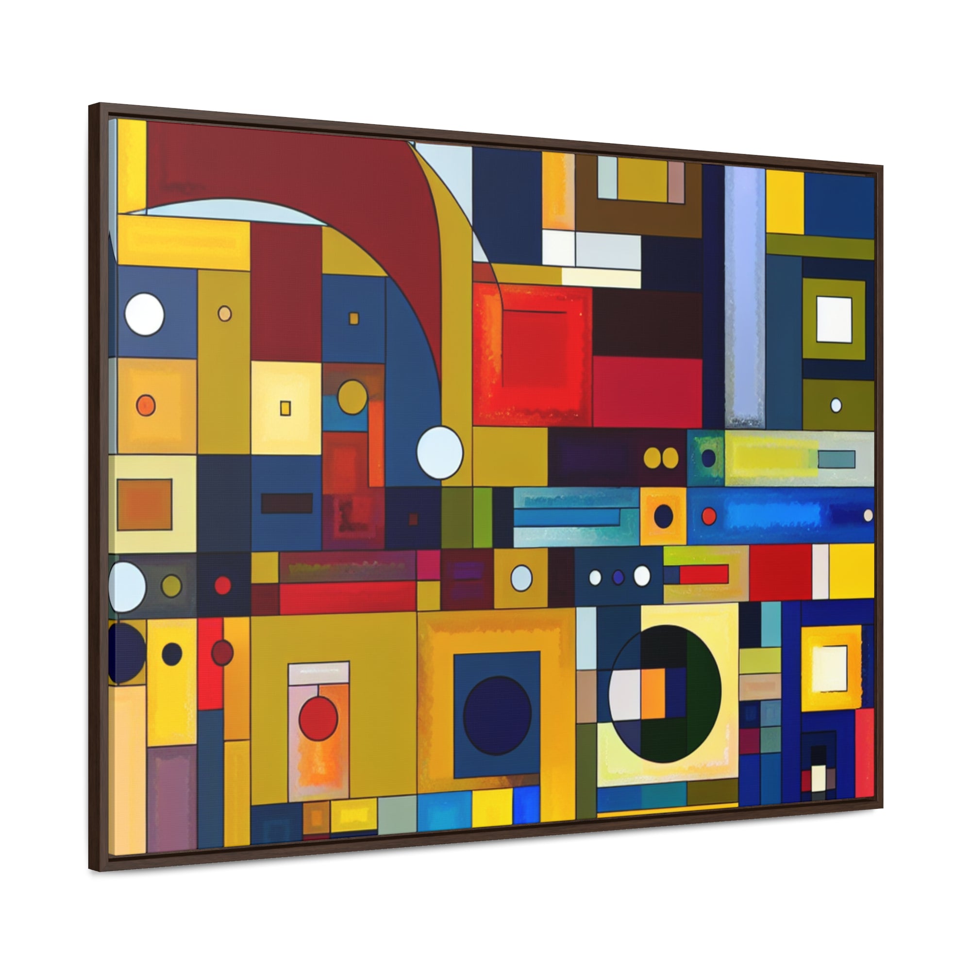 Chromatic Intersections | Framed Canvas