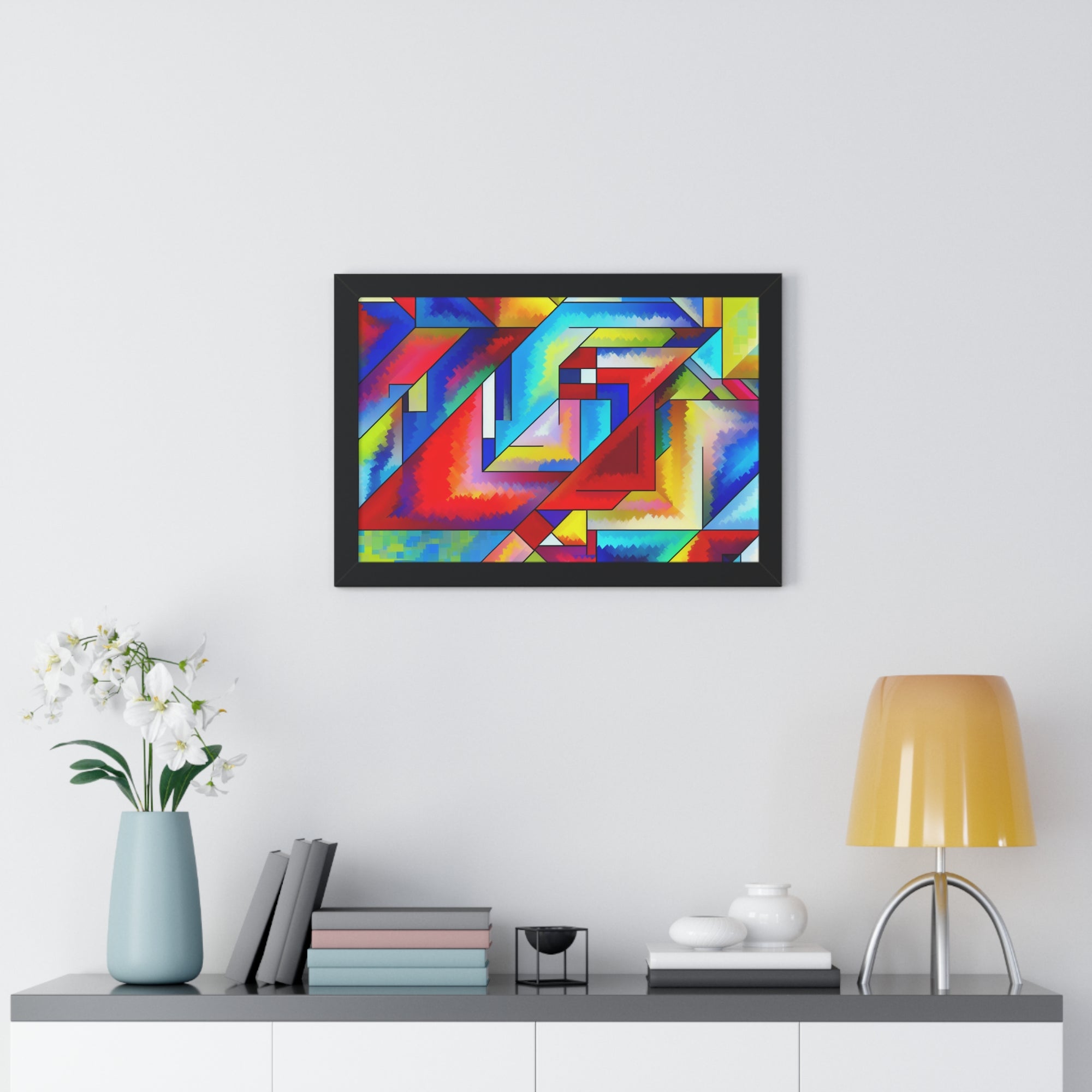 Energetic Harmony in Shapes | Framed Print