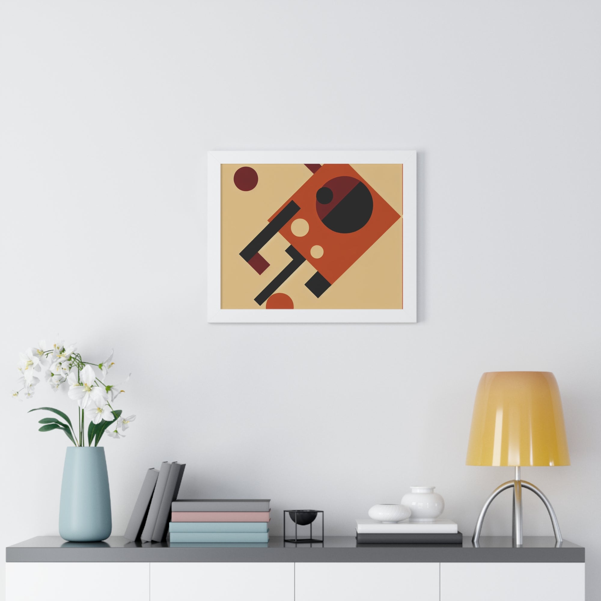 Fiery Harmony of Shapes | Framed Print