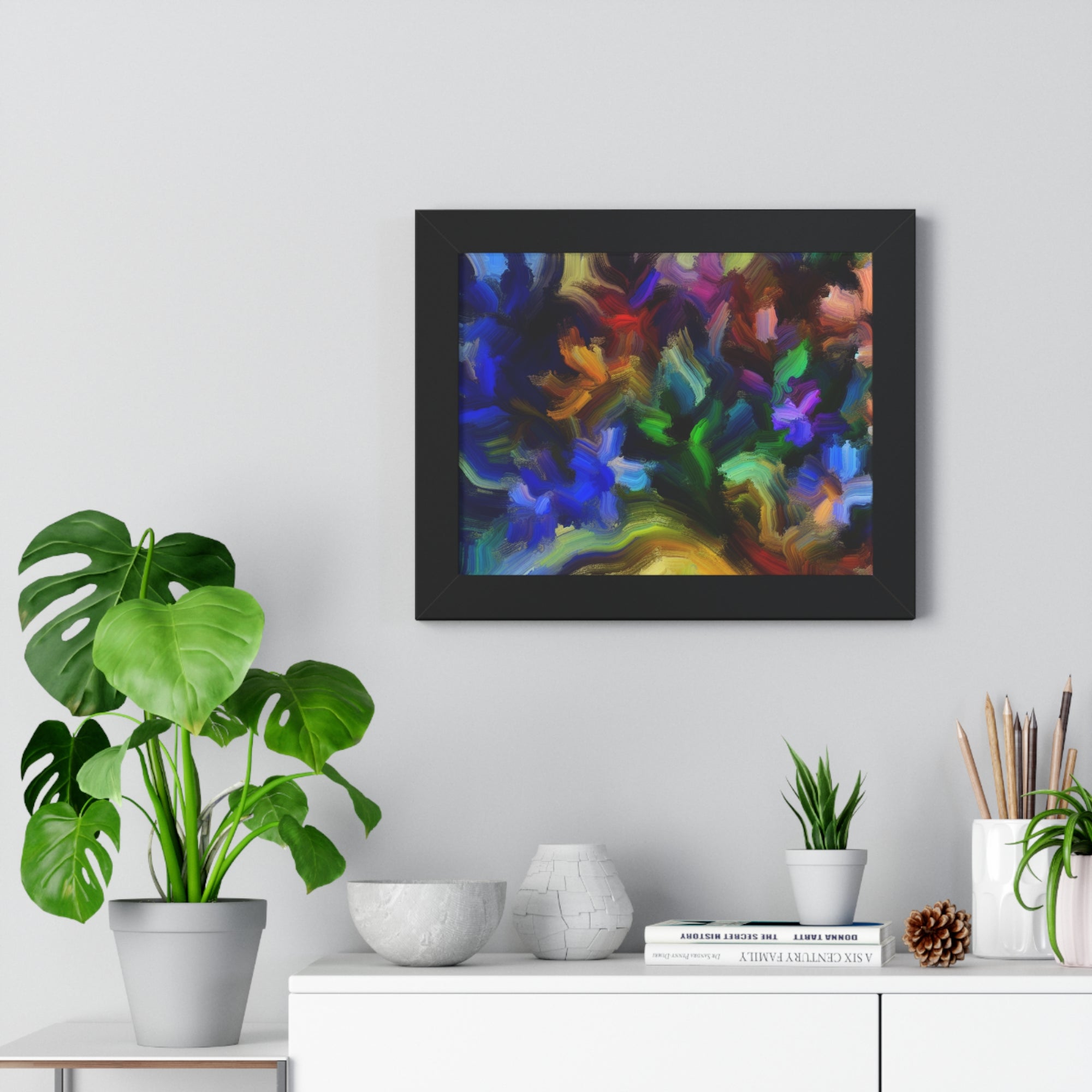 Vibrant Whispers of Flora | Framed Print