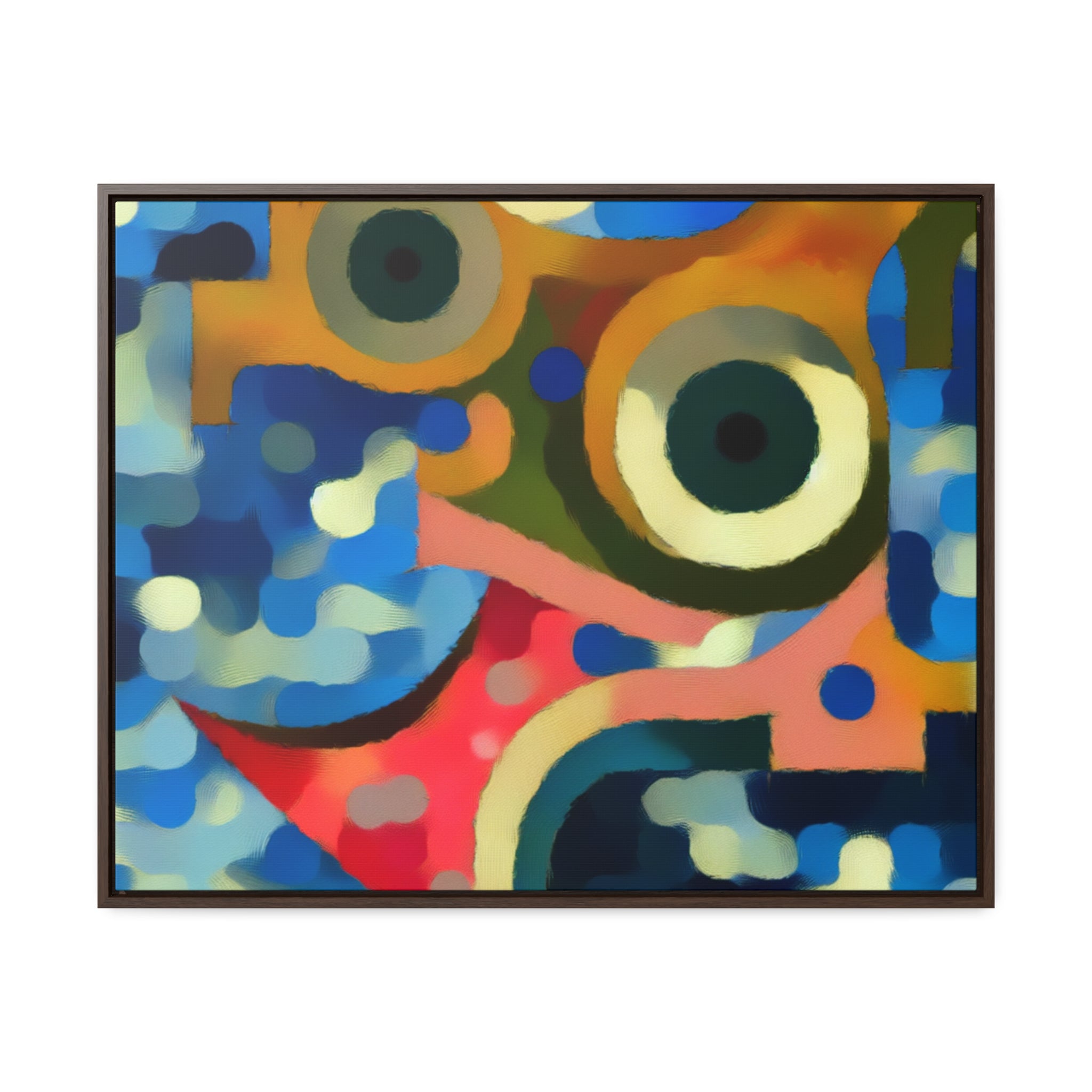 Oceanic Whispers and Kaleidoscope Dreams | Framed Canvas