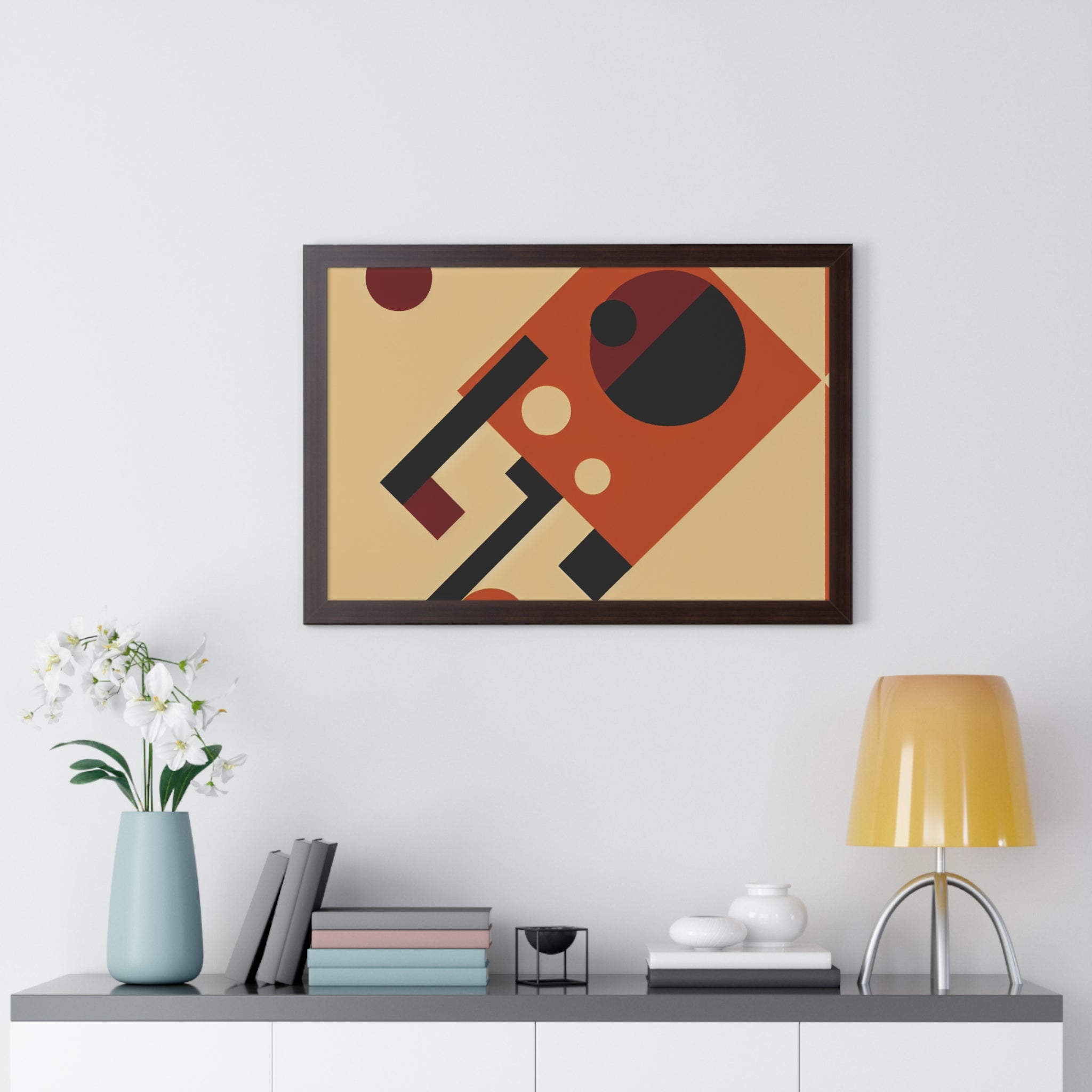 Fiery Harmony of Shapes | Framed Print